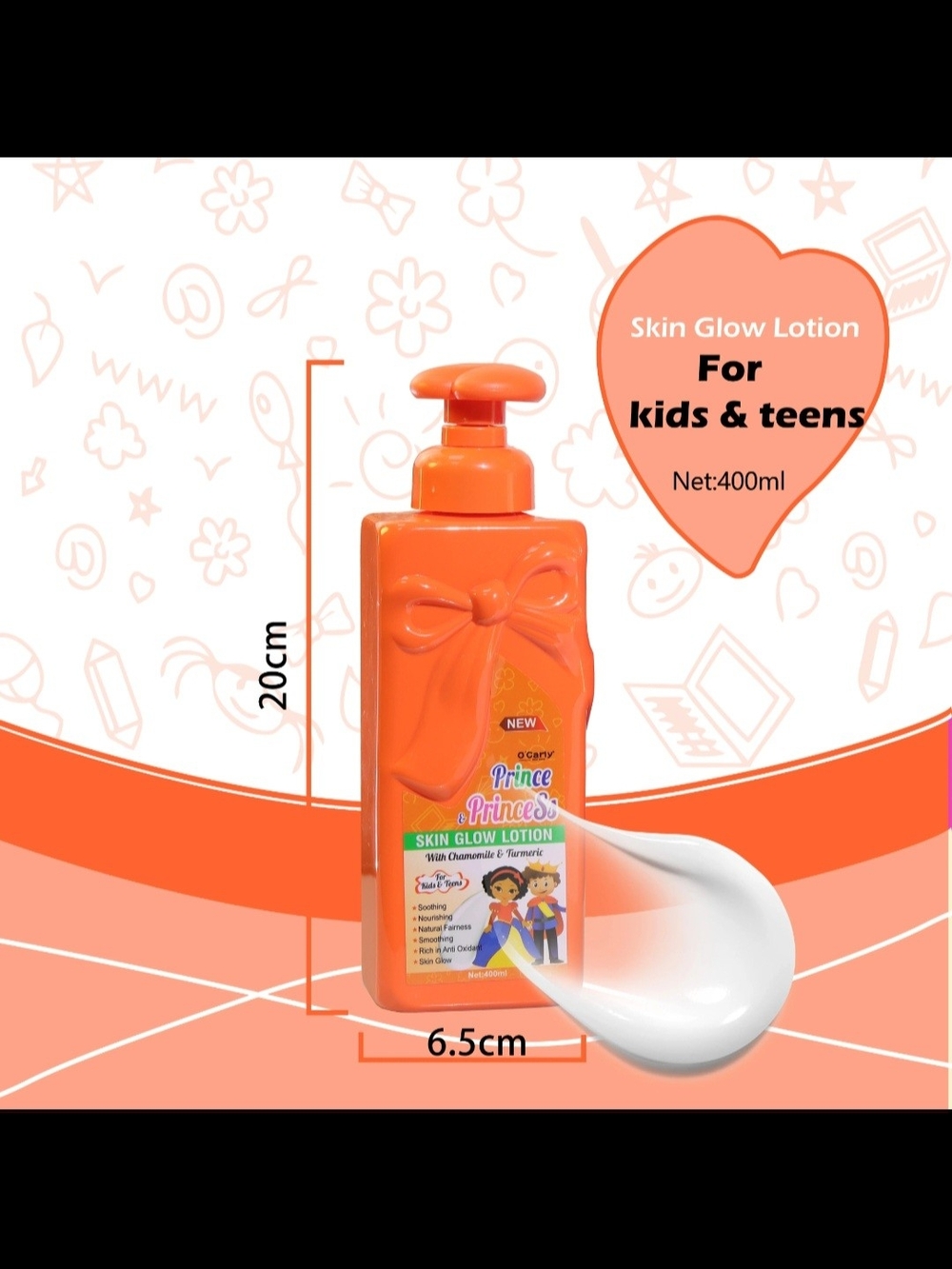 Kids Skin Glow Lotion - Orange